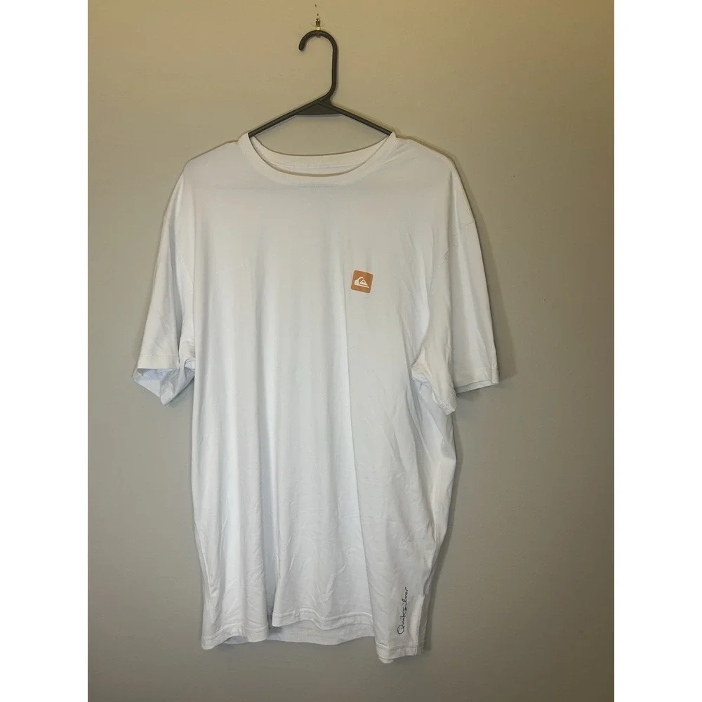 Quicksilver Men's Moisture-Wicking Shirt Size 2XL White Surfing Shirt Graphic T - Picture 2 of 6